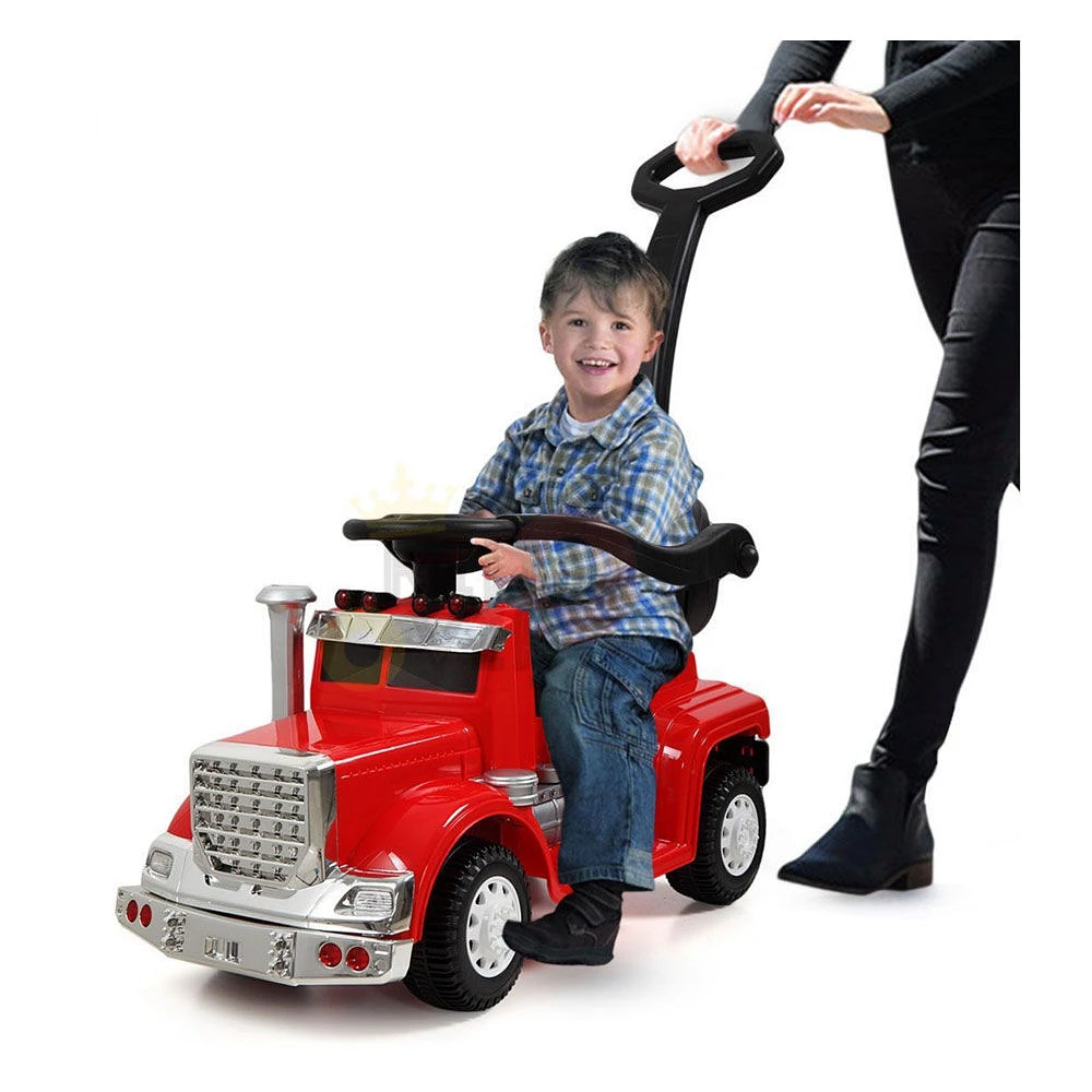 Kidsvip 6V Bigrig Ride/Push Truck- Red - English Edition