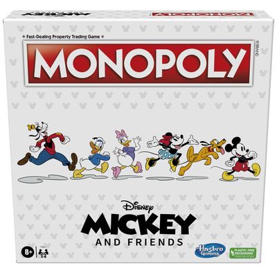 Monopoly: Disney Mickey and Friends Edition Board Game, Exclusive Disney Pins - English Edition - R Exclusive