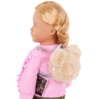 Our Generation School Shimmer Pink Jacket & Backpack Set for 18" Dolls