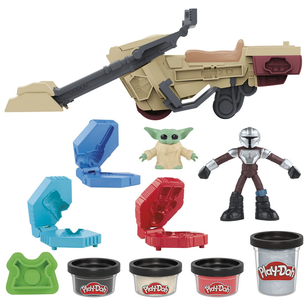 Play-Doh STAR WARS: THE MANDALORIAN Launching Speeder Playset