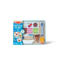 Melissa & Doug - Wooden Magnetic Ice Cream Puzzle and Play set