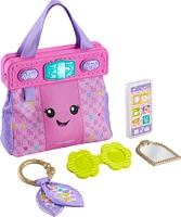 Fisher-Price Laugh & Learn Going Places Learning Purse Baby & Toddler Toy Bag & Accessories - English Editions