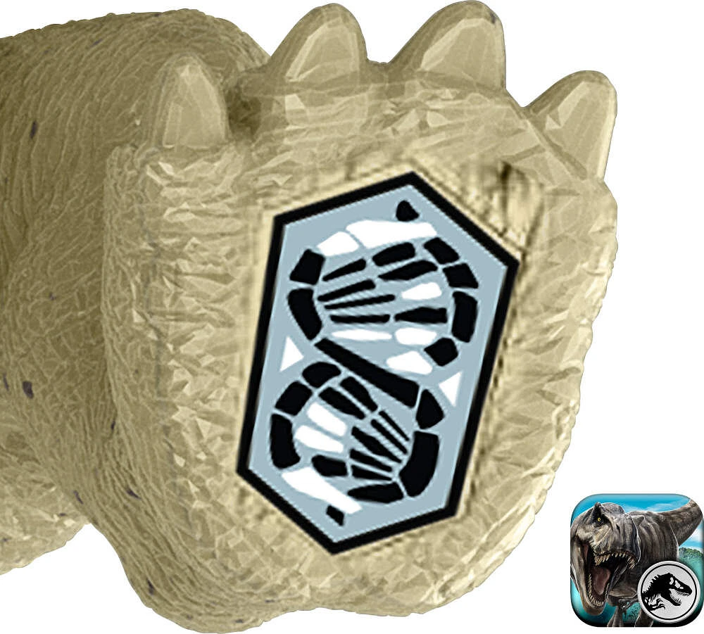 Jurassic World Rebirth Frenzy Pack Edmontonia Dinosaur Figure, Authentic Toy, Digital Play