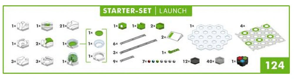 GraviTrax POWER Interactive Marble Track System Launch Starter-Set