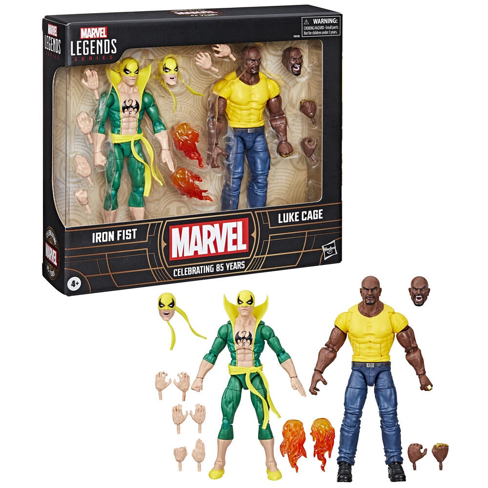 Marvel Legends Series Iron Fist and Luke Cage Comics Action Figures