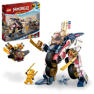 LEGO NINJAGO Sora's Transforming Mech Bike Racer 71792 Building Toy Set (384 Pcs)