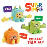 Super Simple Sensory Plush Monster Rizzo (Blue) with 5+ Sensory Features