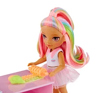 Rainbow High Littles Dessert Shop Playset + Small Doll (Pink 5.5")