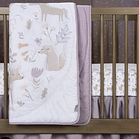 Ensemble de literie pour lit de bébé 4 pièces Trend Lab - Jardin forestier