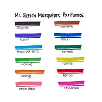 Mr. Sketch Scented Markers, Chisel Tip, Assorted Colours, 12 Count