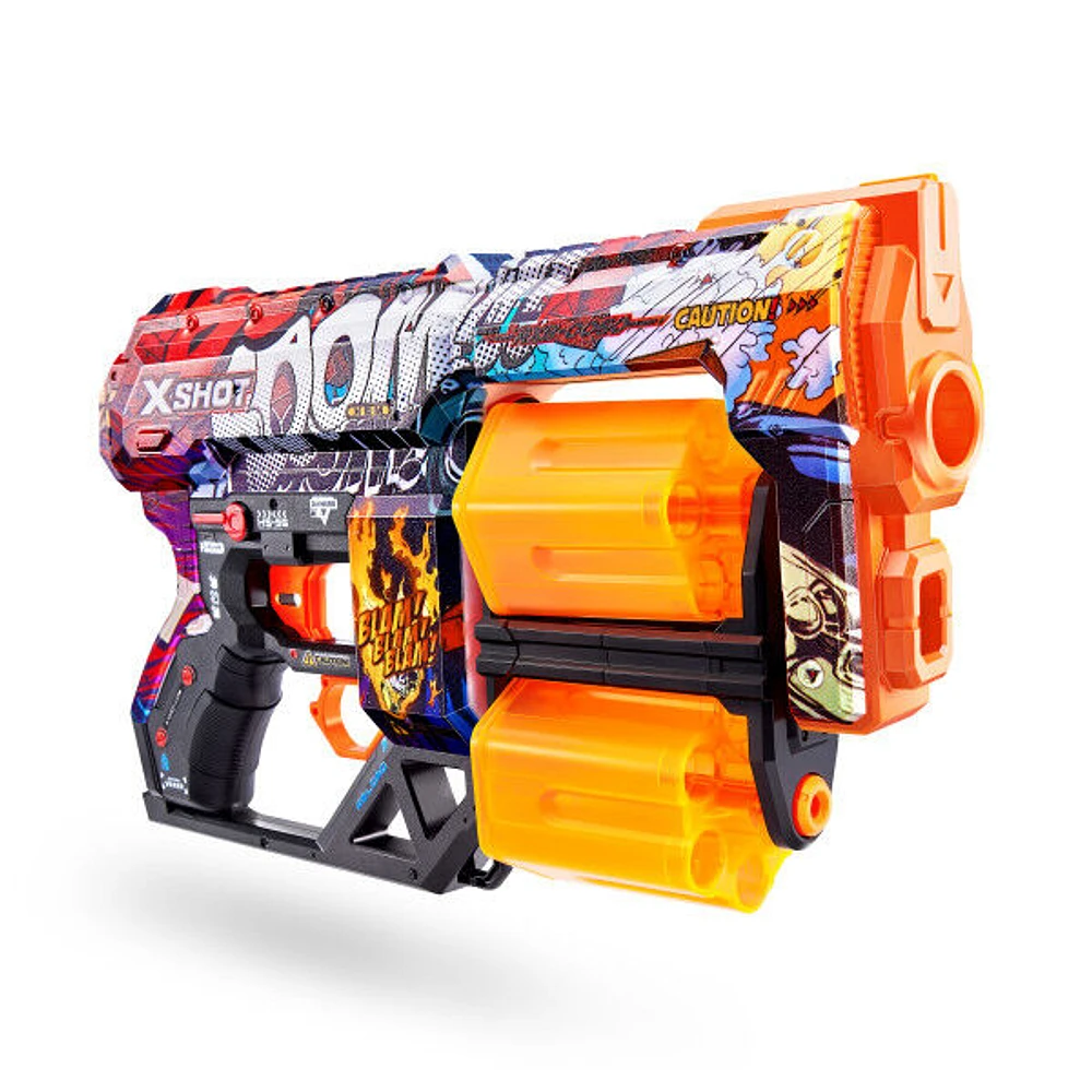 X-Shot Skins Dread Dart Blaster - Boom (12 fléchettes) par ZURU