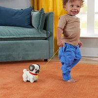 Fisher-Price FP Pets Walk-the-Pup Pug Baby & Toddler Pull Toy with Motion & Sounds