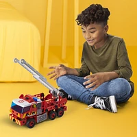 Meccano Junior, Kit de construction STEAM, Camion de pompiers avec effets sonores et lumineux