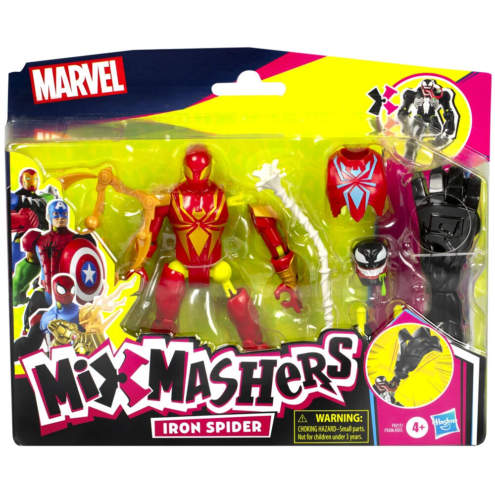 MixMashers Marvel Iron Spider Custom Spider-Man Mix-And-Match Deluxe Action Figure & Accessories