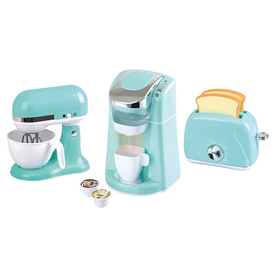 Ensemble d'appareils de cuisine 3PC : bleu