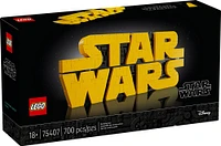 LEGO Star Wars Brick-Built Star Wars Logo - Collectible Building Kit for Adults 18+ - 75407