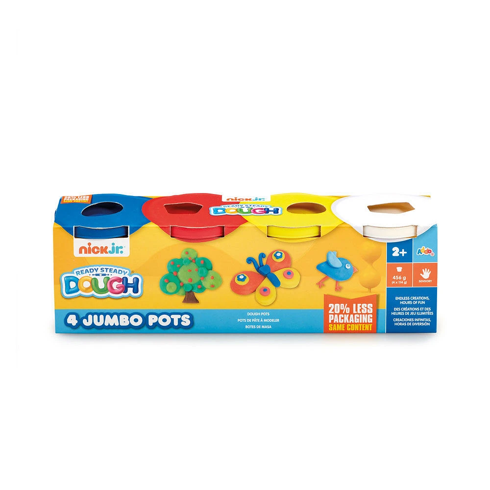 Nick Jr. Ready Steady Dough 4 Jumbo Pots Assortment - R Exclusive - Styles May Vary