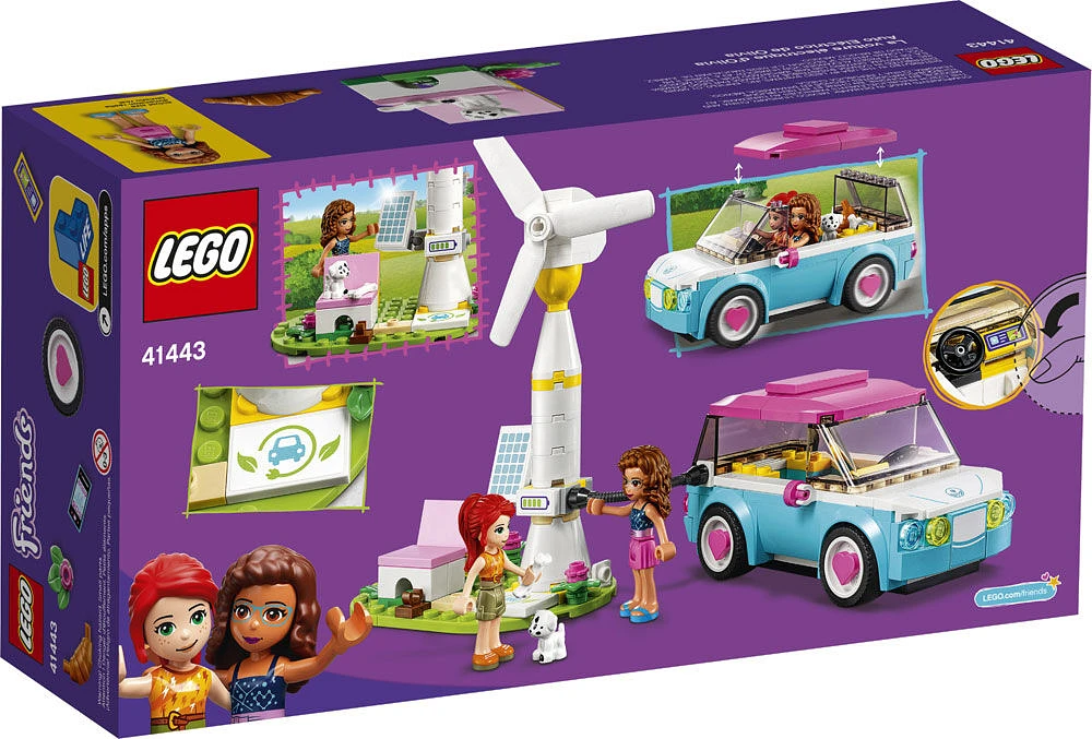 LEGO Friends La voiture électrique d'Olivia 41443 (183 pièces)