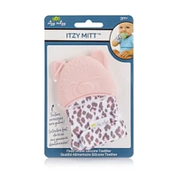 Itzy Ritzy Dentition Happens Teething Mitt -Leopard