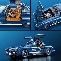 Mattel Brick Shop Hot Wheels Mercedes-Benz 300 SL Building Toy Kit (1600 Pieces), for Collectors