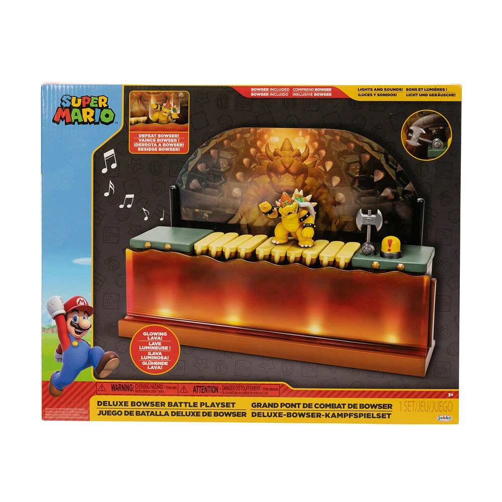 Nintendo 2.5 Inch Deluxe Bowser Battle Playset