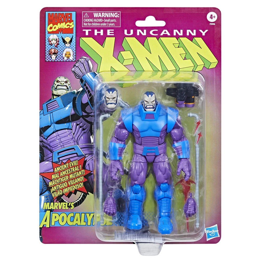 Marvel Legends Series The Uncanny X-Men 6-inch Marvel's Apocalypse Retro Action Figure Toy, Includes 8 Accessories