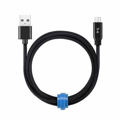 Blu Element Braided Micro USB Cable 4ft Black