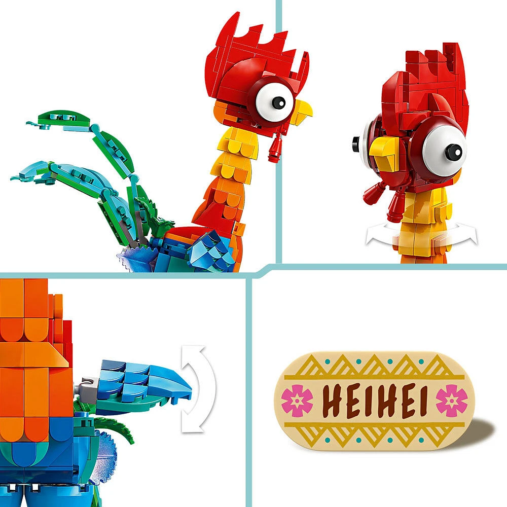 LEGO Disney Moana 2 Heihei, Ensemble de modèle d'animal à construire, Ensemble de jeu de construction 43272