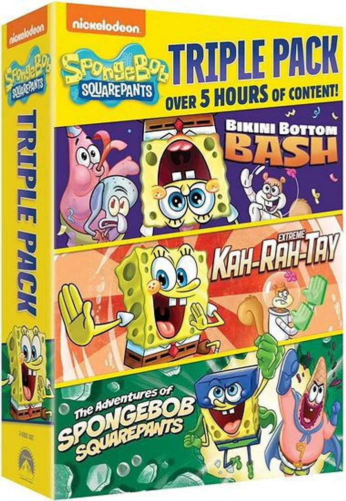 SpongeBob SquarePants Triple Pack: Bikini Bottom Bash/Extreme Kah-Rah-Tay/Adventures [DVD]