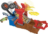 Hot Wheels-Coffret Monster Trucks Arena Smashers 5-Alarm Défi Incendie