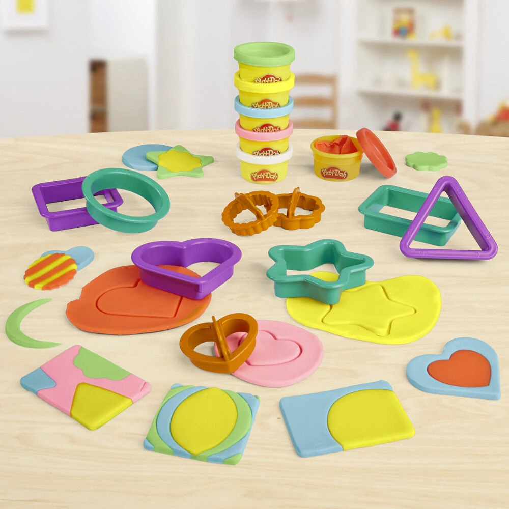 Play-Doh Mes premiers apprentissages - Les Formes, loisirs créatifs avec pâte à modeler pour le préscolaire