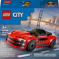 LEGO City La voiture de sport rouge, ensemble de supervoiture pour les 5 ans et plus 60448