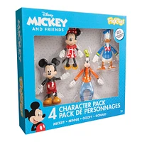 Flexfigs - Disney Mickey Mouse & Friends 4-Pack (Series 1)