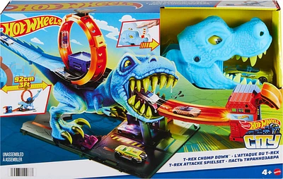 Hot Wheels City T-rex Chomp Down, Playset