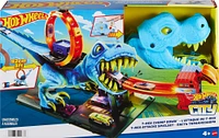 Hot Wheels- Ville - Coffret de jeu - L'Attaque du T-Rex