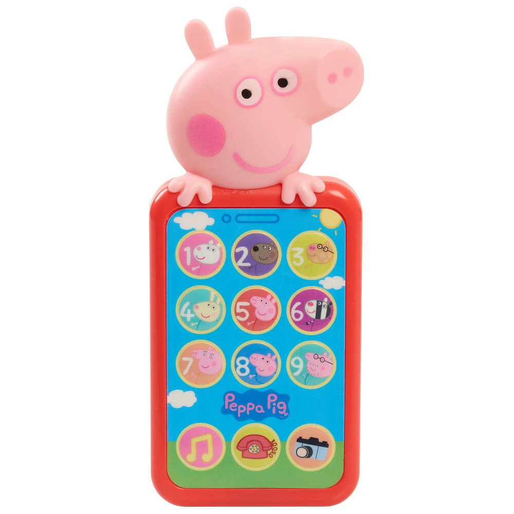 Peppa Pig Have a Chat Cell Phone, Toy Phone with Realistic Sounds and Light Up Buttons