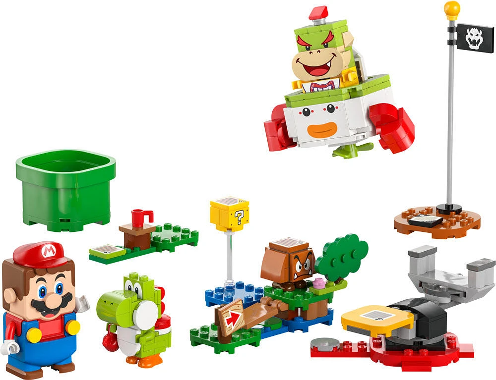 LEGO Super Mario Adventures with Interactive LEGO Mario, Vehicle Mario Playset, Yoshi and Nintendo Toy, 71439