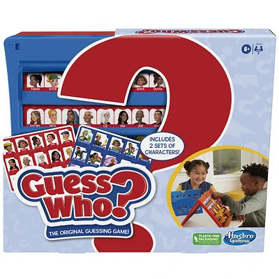 Guess Who? Jeu de devinettes classique, jeu de plateau pour enfants, dès 6 ans, 2 joueurs