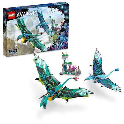 LEGO Avatar Jake and Neytiri's First Banshee Flight 75572 Building Toy Set (572 Pcs)