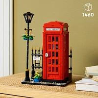 LEGO Ideas Red London Telephone Box Gift Idea for Travelers 21347