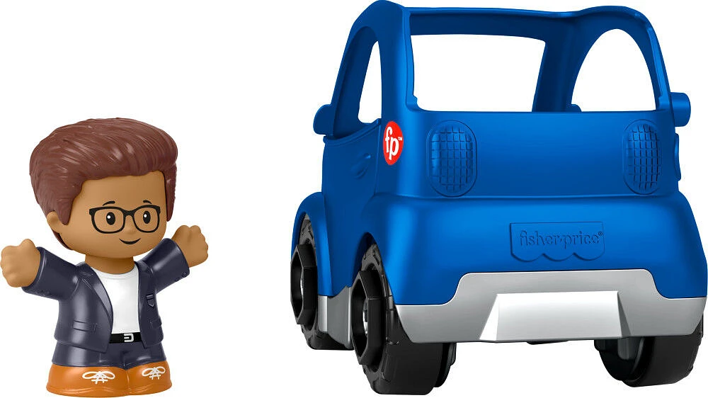 Fisher-Price Little People véhicule électrique jouet voiture et figurine pour tout-petits, 2 pièces