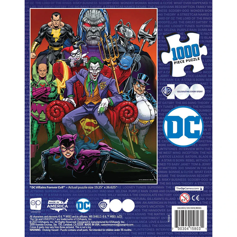 USAopoly DC Villians "Forever Evil" Casse-Tête De 1000 Pièces - Édition anglaise