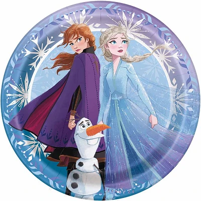 Frozen 7"  Plates, 8 pieces