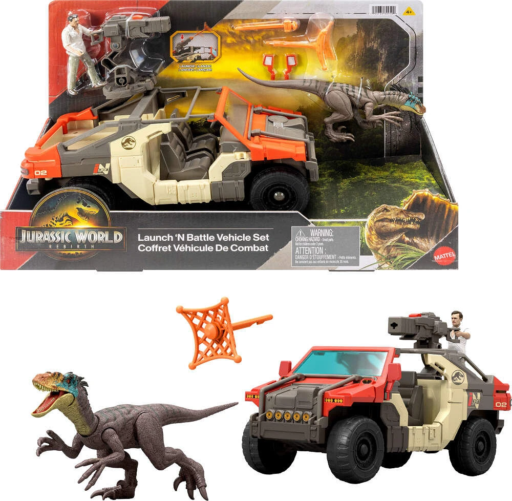 Jurassic World Rebirth Launch 'N Battle Vehicle