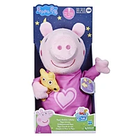 Peppa Pig Peppa's Bedtime Lullabies Plush Doll with Teddy Bear Accessory - English Edition