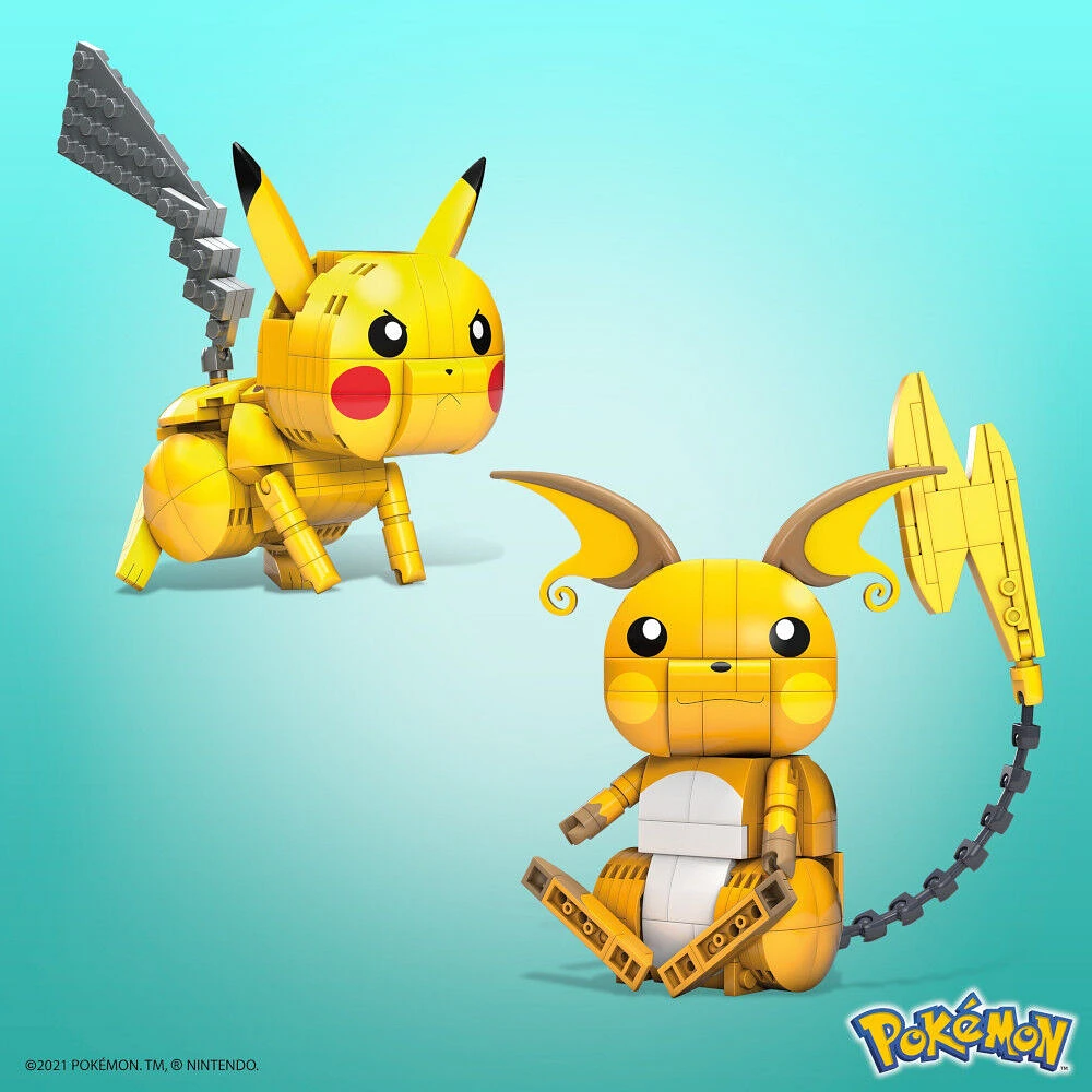 Mega Construx Pokémon Build and Show Pikachu Evolution Trio