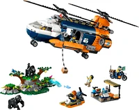 LEGO City Jungle Explorer Helicopter at Base Camp Building Toy, 60437