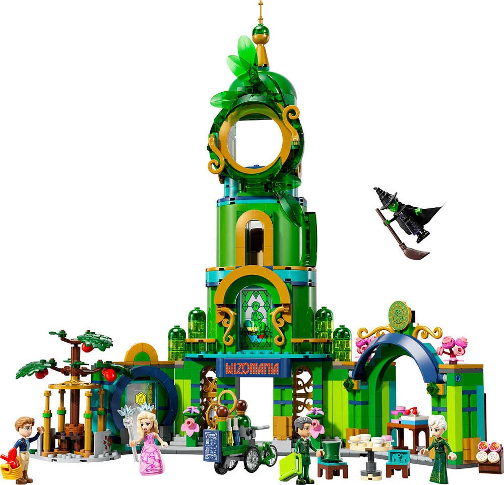 LEGO Wicked Welcome to Emerald City Collectible Toy, Dollhouse Playset with Glinda and Elphaba, 75684