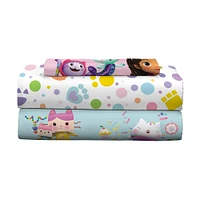 Gabby's Dollhouse "Paw Tastic" Twin Sheets