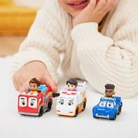 Disney Junior Firebuds, Voiture de police en métal moulé Jayden et Piston